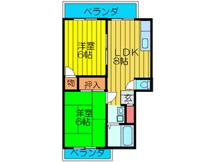 ゆったりポポＢ棟の物件間取画像